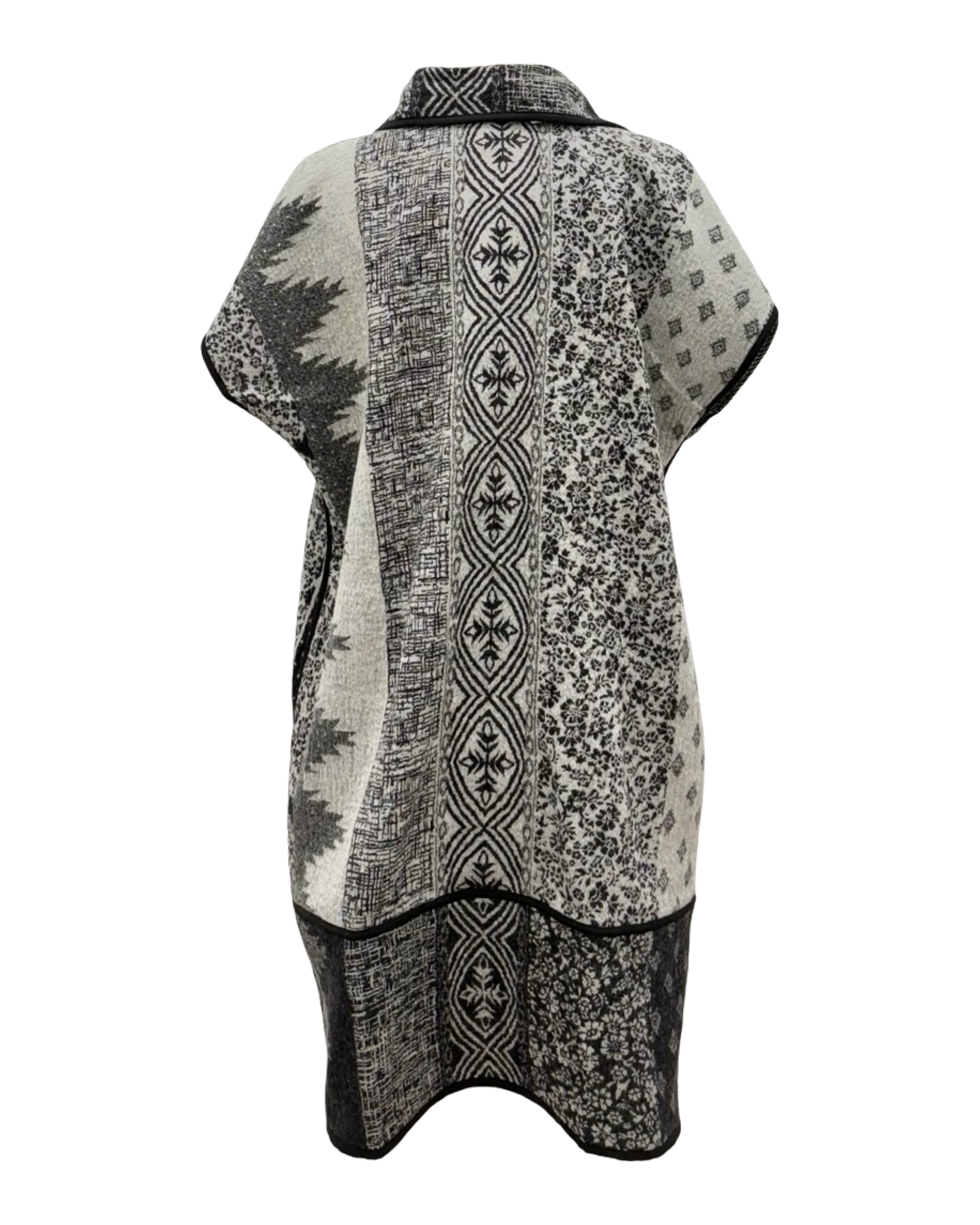 Yaza REVERSIBLE LONG WOOL VEST