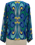 APNY V NECK TIE FRONT BLOUSE - Originally $99 🔵