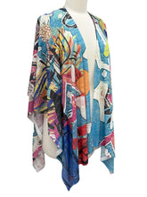 Load image into Gallery viewer, Inoah PONCHO BERRY MIX TOP
