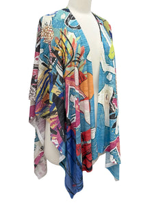 Inoah PONCHO BERRY MIX TOP