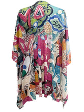Load image into Gallery viewer, Inoah PONCHO BERRY MIX TOP
