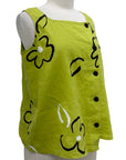 Olivia by Habitat SLEEVELESS PRINT BUTTON BLOUSE - ORIGINALLY $109