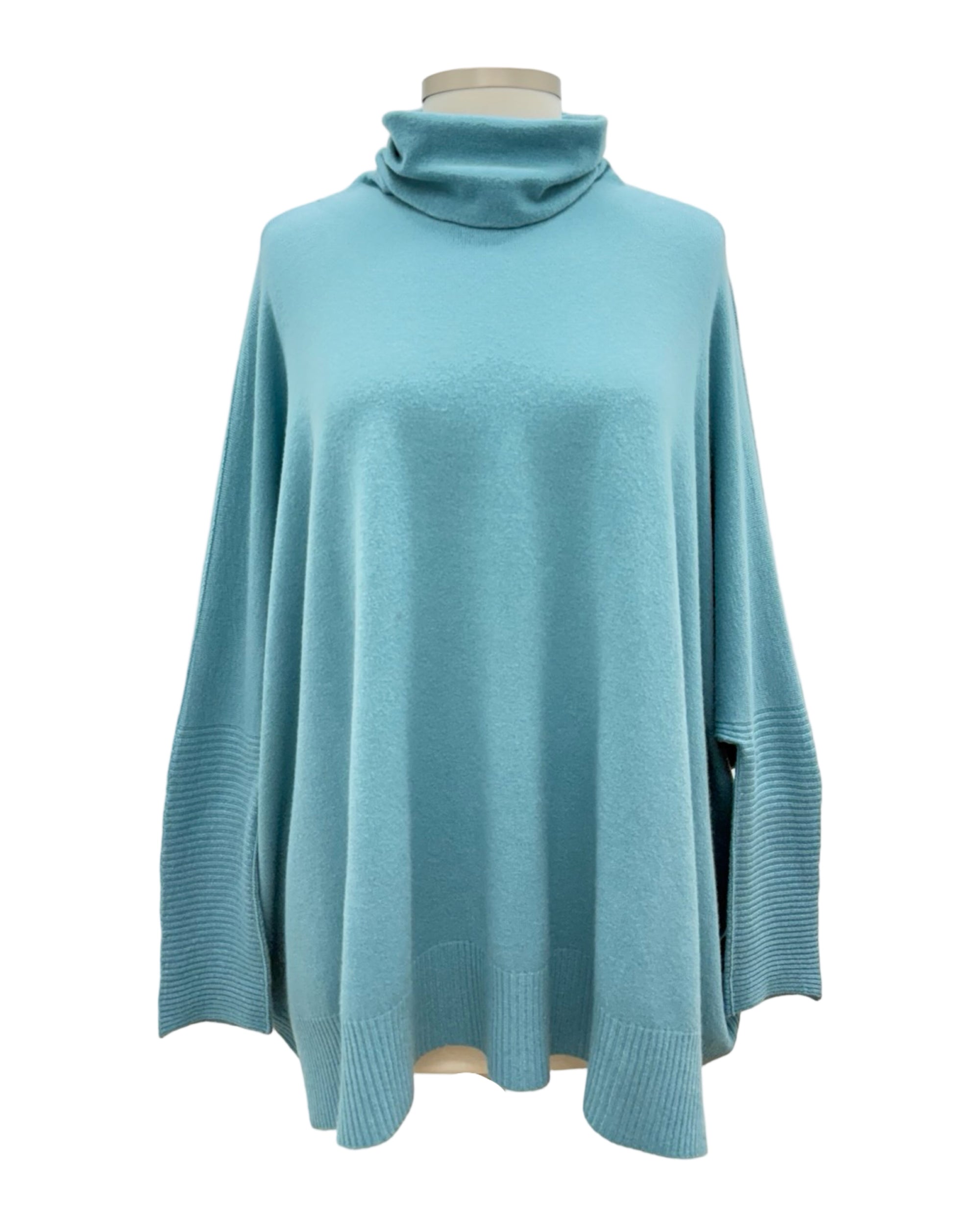Amazing RIB SLEEVE MOCK SWEATER