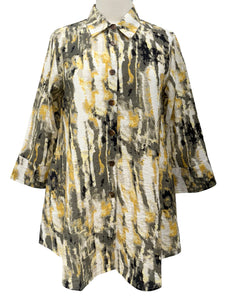Shana 3/4 SLEEVE BLOUSE MARBLE PRINT