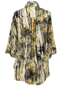 Shana 3/4 SLEEVE BLOUSE MARBLE PRINT