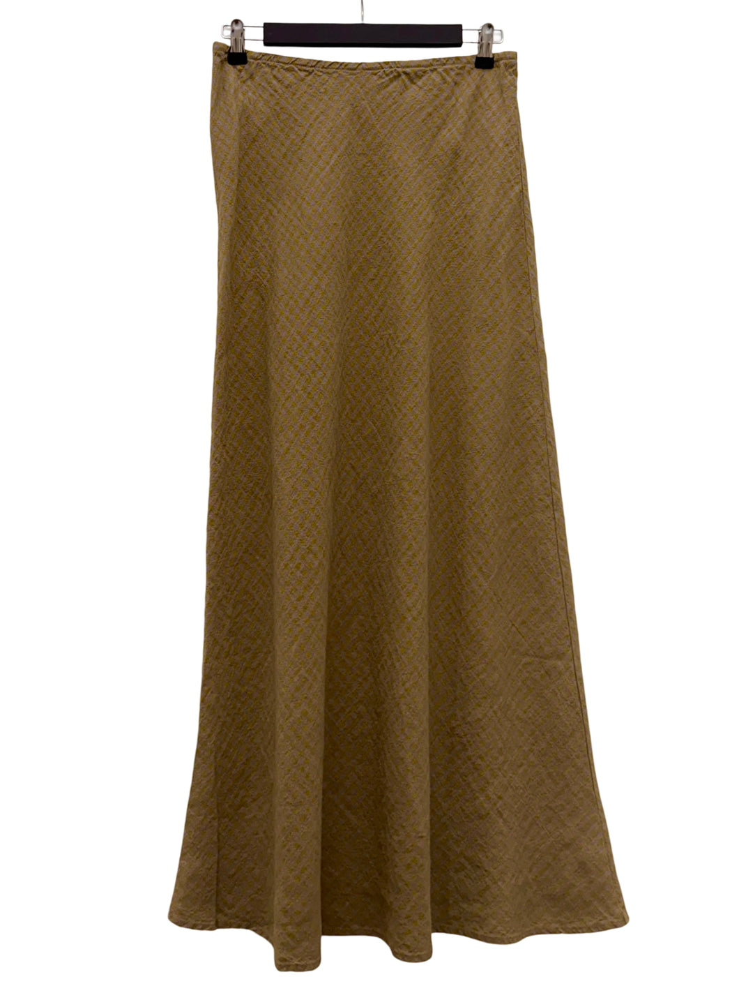 Bryn Walker OLIVE CHECK BIAS SKIRT