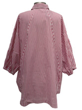 Load image into Gallery viewer, Alembika SHORT SLEEVE STRIPE BLOUSE
