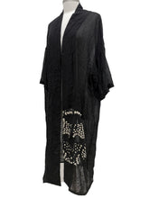 Load image into Gallery viewer, Alembika APPLIQUE CHIFFON LONG JACKET
