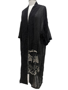 Alembika APPLIQUE CHIFFON LONG JACKET