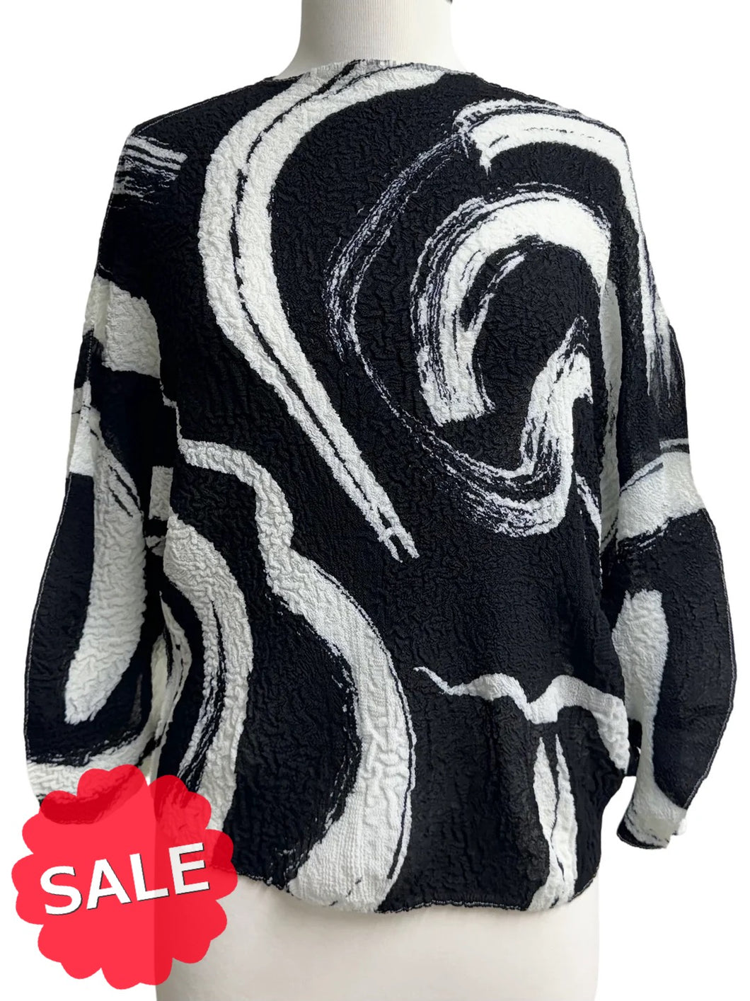 Vanité Couture SWIRL PUCKER TOP - Originally $149