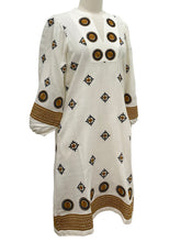 Load image into Gallery viewer, Foil EMBROIDERED V NECK DRESS
