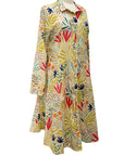 Tulip LONG SLEEVE TIE PERRIN DRESS - ORIGINALLY $135 🔵