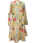 Tulip LONG SLEEVE TIE PERRIN DRESS - ORIGINALLY $135 🔵