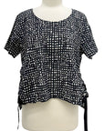 Tulip SHORT SLEEVE SIDE RUSCH TOP - Originally $99