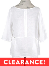 Load image into Gallery viewer, Chalet LINEN 2 POCKET SEAM BLOUSE-Originally $149
