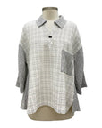 Moonlight 3/4 SLEEVE PULLOVER SWING BLOUSE