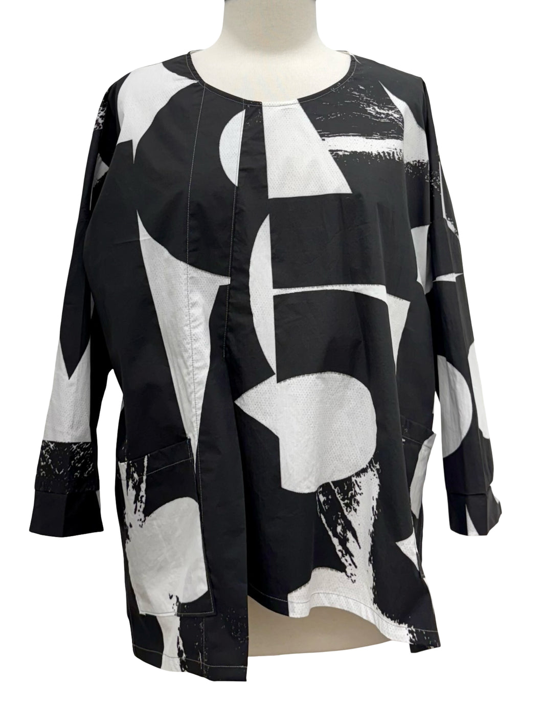 Andrea Geer LONG ASYMMETRICAL BLOUSE