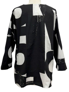 Andrea Geer LONG ASYMMETRICAL BLOUSE