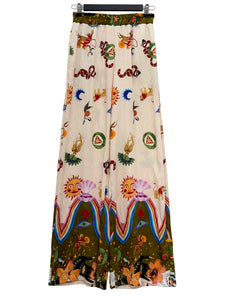 Scandal Italy WIDE LEG PRINT PANT
