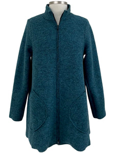 Cut Loose BOILED WOOL SWING ZIP COAT