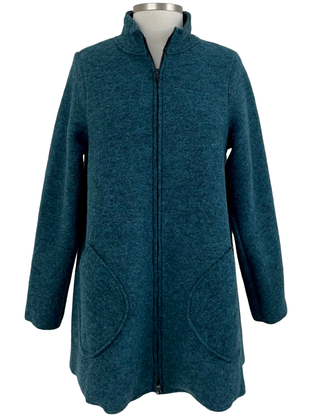 Cut Loose BOILED WOOL SWING ZIP COAT