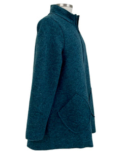 Cut Loose BOILED WOOL SWING ZIP COAT