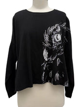 Load image into Gallery viewer, Krista Larson CROP OWL SKETCH LONG SLEEVE
