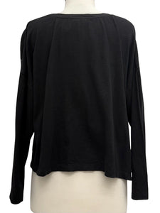 Krista Larson CROP OWL SKETCH LONG SLEEVE
