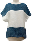 Flax BACK SLIT TEE STRIPE - Originally $167