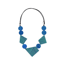 Load image into Gallery viewer, Sylca STRIPE GEO NECKLACE
