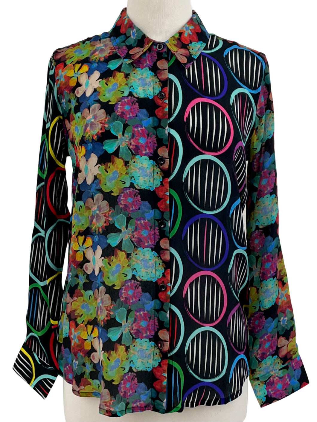 APNY DUAL PRINT BLOUSE