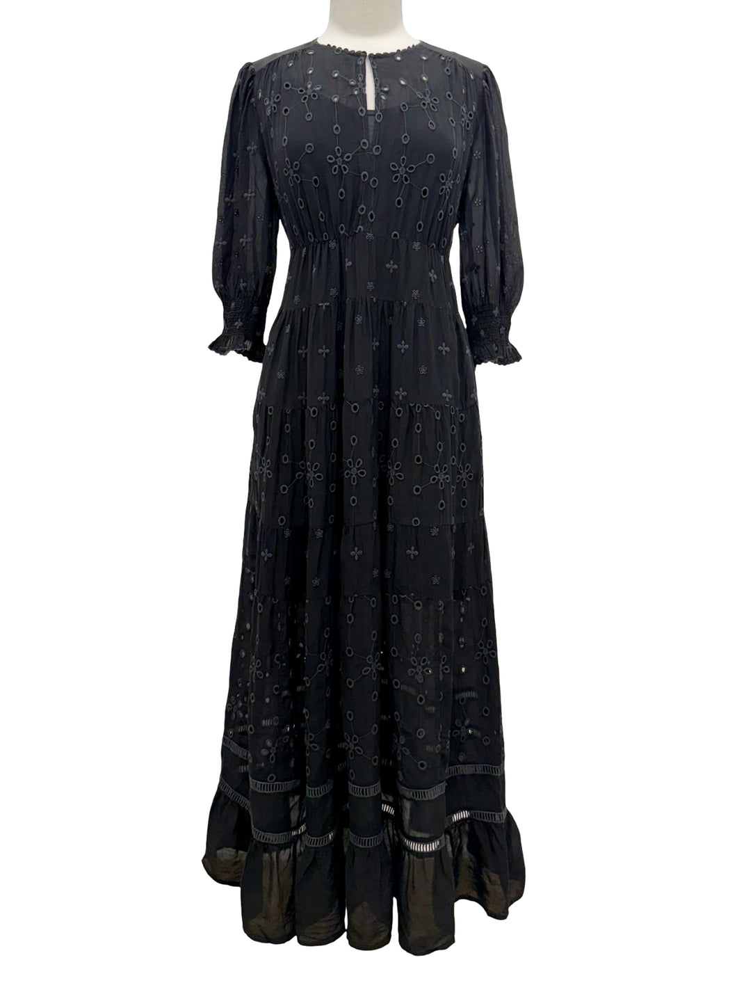 Johnny Was EMBROIDERED MAXI DRESS DAPHNE