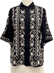 Johnny Was KIMONO SLEEVE SHIRT TALIA