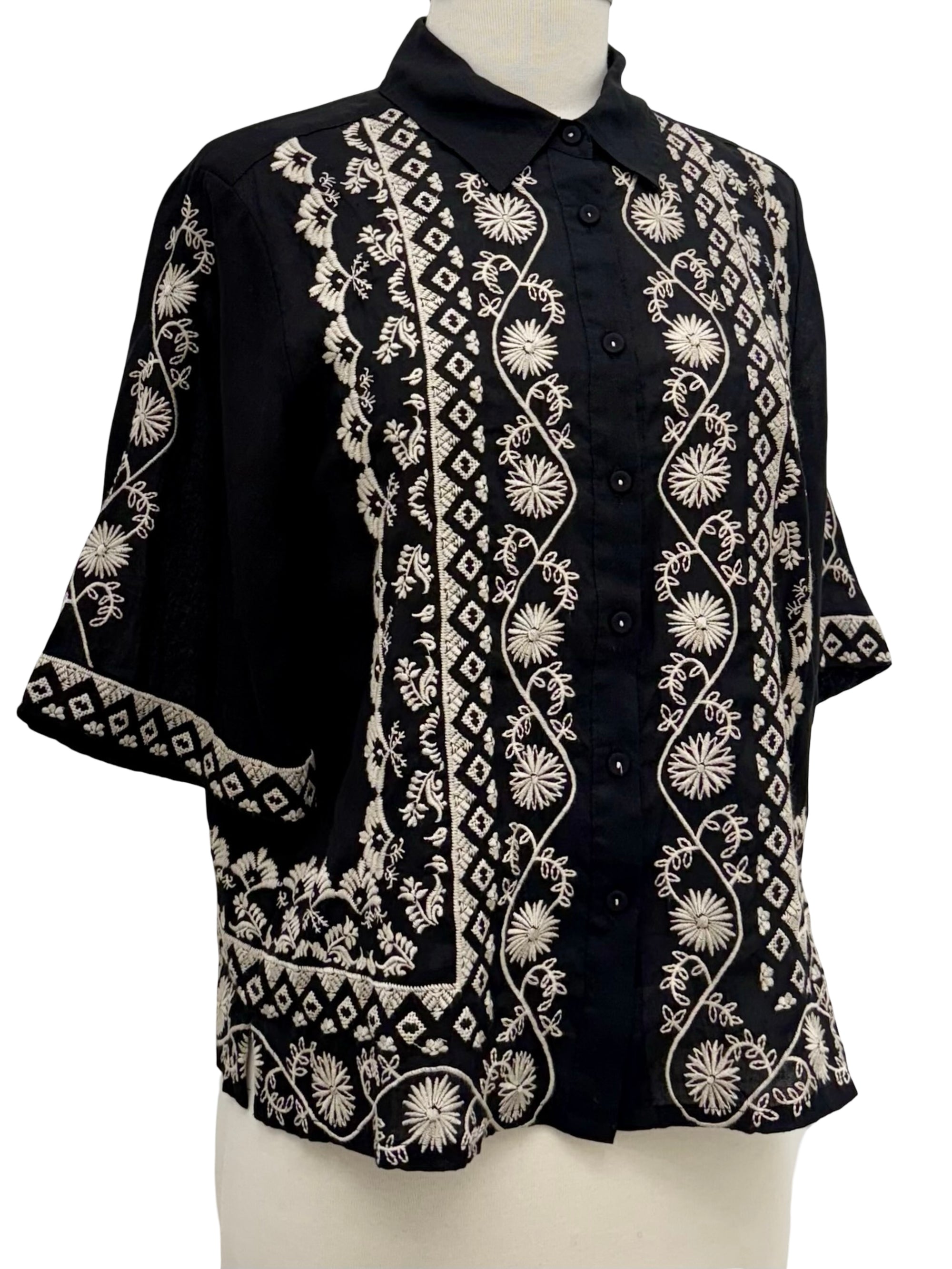 Johnny Was KIMONO SLEEVE SHIRT TALIA