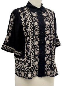 Johnny Was KIMONO SLEEVE SHIRT TALIA