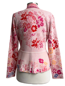 IVKO VNECK FLORAL JACKET CARDI