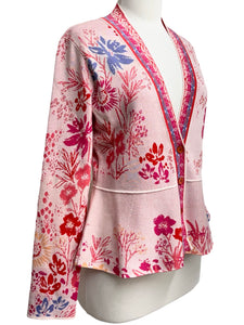 IVKO VNECK FLORAL JACKET CARDI