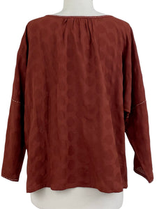 Yaza JACQUARD CREW BLOUSE