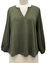 Load image into Gallery viewer, Michael Stars PUFF SLEEVE SLUB TEE
