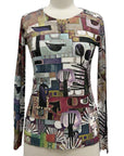 Inoah MESH LONG SLEEVE CREW ANCIENT