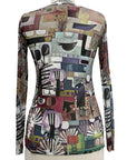 Inoah MESH LONG SLEEVE CREW ANCIENT