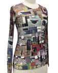 Inoah MESH LONG SLEEVE CREW ANCIENT