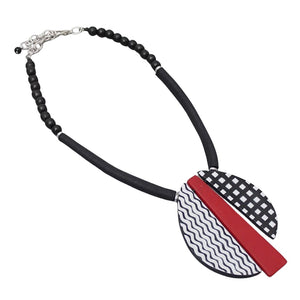 Sylca RED LUNETTA NECKLACE
