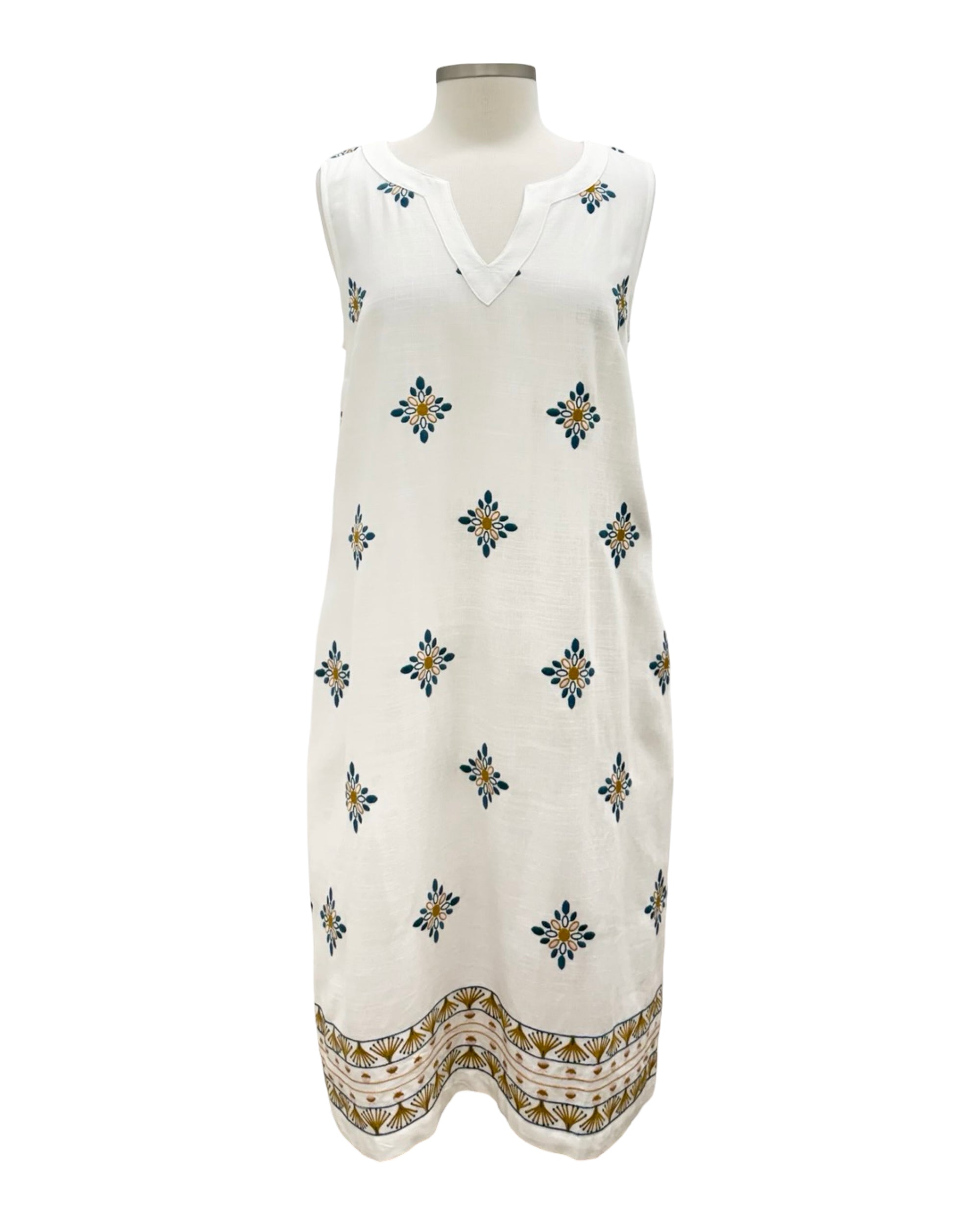 Foil TANK DRESS EMBROIDERED SEW CRAFTY Foil TANK DRESS EMBROIDERED SEW CRAFTY