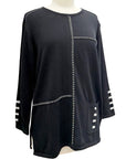 Shana COTTON WHIPSTITCH SWEATER