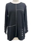 Shana COTTON WHIPSTITCH SWEATER