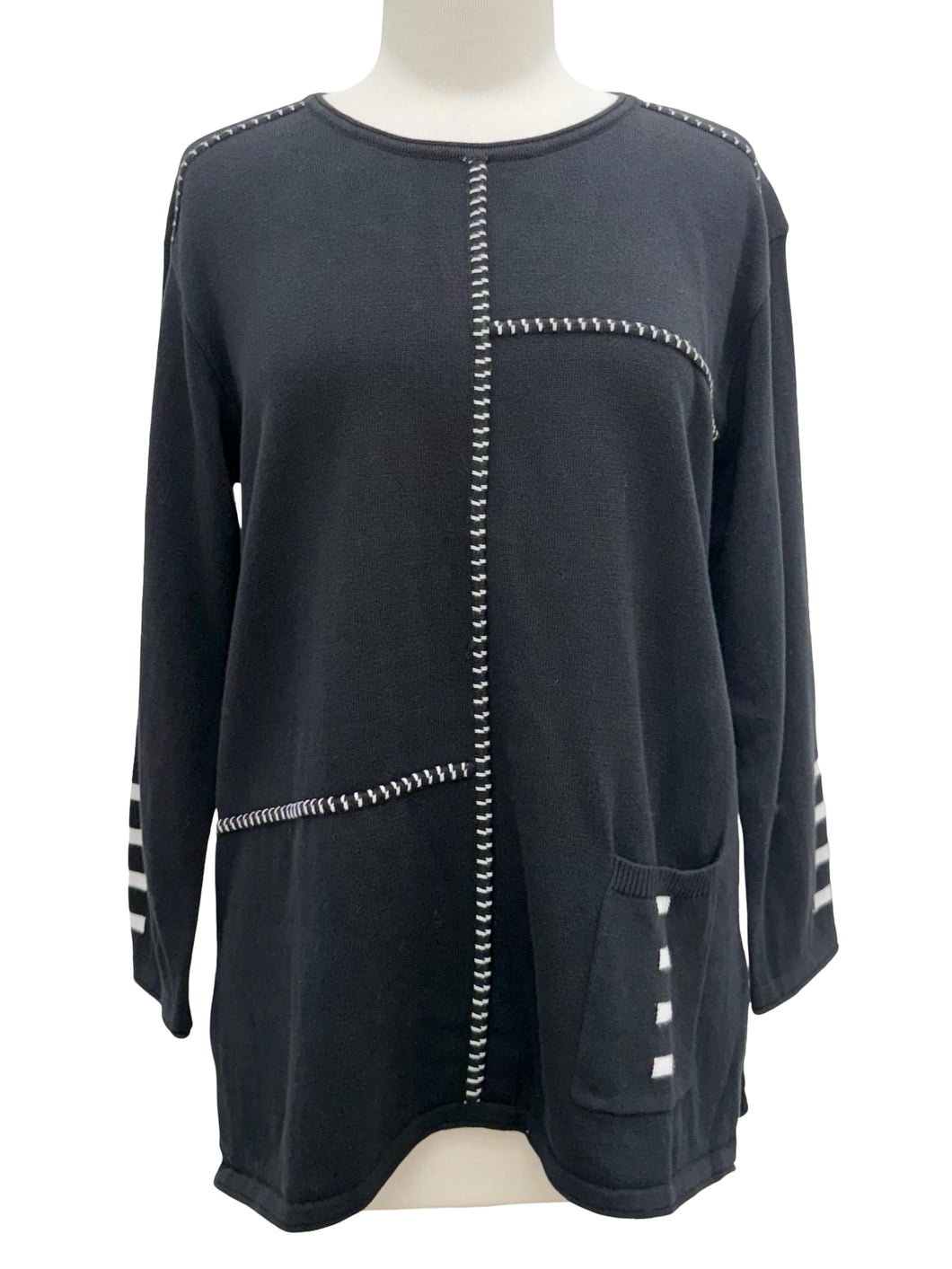 Shana COTTON WHIPSTITCH SWEATER