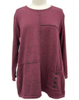 Shana COTTON WHIPSTITCH SWEATER