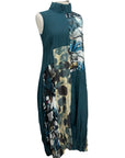 Shana CRINKLE SLEEVELESS COWL DRESS