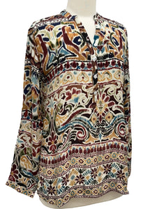 Shana SILK LONG SLEEVE PULLOVER